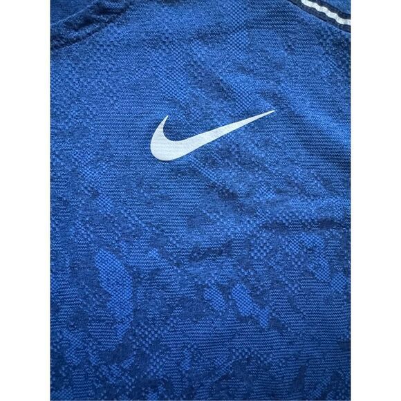 Nike L royal blue athletic dry fit tee - Picture 2 of 4